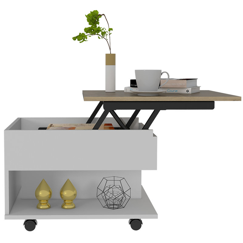 Latitude Run® Cichocki Lift Top Wheel Coffee Table with Storage